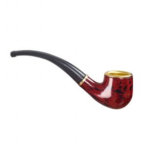 Resin Smoking Pipe for Tobacco Handcrafted Lightweight & Durable Pipe with Flat Bottom Beginner-Friendly Design Smooth Smoking Experience for Pipe Smokers