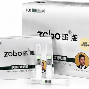 ZOBO Disposable Cigarette Filters, 10 Layer Microporous Multi-Filtering to Reduce Tar and Smoke Stains (100 Per Pack) Stylish Design, Suitable for King, Regular, Slim and Super Slim Size of Cigarettes