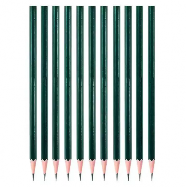 Green pencil 2B pencil